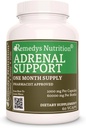 Remedy’s Nutrition Adrenal Support | 1.000 mg, 60 Vegan Capsules Herbal Dietary Supplement | Two Month Supply