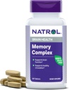 Natrol Memory Complex con Ginkgo Biloba 120mg e B Vitamine, Integratore alimentare per la salute del cervello e supporto della memoria, 60 compresse, 30 giorni di alimentazione