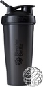 BlenderBottle Classic Shaker Bottiglia Perfetta per Protein Shaker e Pre Workout, 28 once, Nero