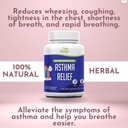 Asthma Relief - Integratore di supporto polmonare per aiutare a mantenere la salute globale polmonare e respiratorio - 100% naturale supplemento di erbe
