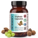 Capsule di Triphala di DR WAKDE (60 tappi di Veg, supplemento di base vegetale, erba ayurvedica, tutto naturale, vegano)