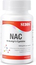 Integratori, N-Acetyl Cysteine (NAC) 600mg, 100 Veg Capsule - Non OGM, Gluten Free