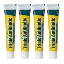 CareAll Triple Antibiotic Ointment 1.0 oz (4 Pack), First Aid Ointment for Minor Scrapes, Cuts, and Burns to Help Prevent Infection, Confronta i principi attivi del marchio leader