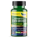 America Medic & Scienza tiroideo avanzato (60 capsule) | Supporto tiroideo per gli uomini e le donne | Supplemento Mood and Energy Booster con Ashwagandha naturale, iodio, selenio e vitamina B12