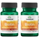 Swanson Biotin - Timed-Release 10.000 mcg 60 Tabs (2 Confezione)