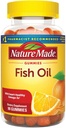 Gummie di olio di pesce, 90 Softgels, con Cuore-Healthy Omega 3s 57 mg, in fragola, limone, & arancione
