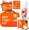 Care Bundle - Kit di pronto soccorso e pulizia dell'orecchio per cani, salute essenziale e set di igiene