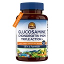 Vitalitown Glucosamine Chondroitin MSM | Collagene, Boswellia, Turmerico, Acido Ialuronico, Bromelain | Formula Triple Action+ | 12 Ingredienti | 90 Compresse, No Shellfish