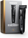 MANSCAPED® Il cuscinetto Hedger® Premium Men's Beard Trimmer, 20 lunghezza ruota di lama regolabile, acciaio inossidabile T-Blade per la precisione di taglio dei capelli facciali, Clipper impermeabile senza cordone / asciugatrice