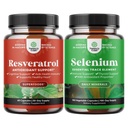 Bundle di Anti Aging Trans Resveratrolo e Pure Selenium Thyroid Support Supplement - Natural Joint Support Supplement - Natural Immune Booster for Adults