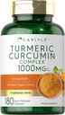 Curcumina di curcuma di garofano con pepe nero 1000mg | 180 capsule | supplemento complesso di curcuma | Non OGM, senza glutine