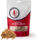 Dairyland American Ginseng Roots Prong - 4 oz Pack of Wisconsin Ginseng Root - Non-GMO, Gluten Free Whole Ginseng - Utilizzare questo supplemento di erbe in Soup, Tea, Congee