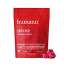 Humann Vitamin D3 Chews - Alta Potenza Vitamina D 5000iu (125mcg) Aiuta a sostenere l'umore sano, l'immunità, la salute respiratoria e la salute del chiodo, il sapore della bacche mista, 30-Count