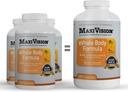 MaxiVision® AREDS 2 Formula completa del corpo - AREDS 2 Vitamine dell'occhio w/Lutein e Zeaxanthin - per il supporto maculare - Integratori dell'occhio per lo Strain dell'occhio - 360 Capsule Contatore (360 capsule 1 bottiglia)
