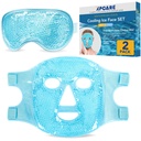 XPCARE Maschera di ghiaccio di raffreddamento e maschera di occhio di raffreddamento per occhi di Puffy & Migraine Relief, maschera di occhio di gel, maschere di faccia fresche per cerchi scuri, chirurgia degli occhi, sonno, pressione, mal di testa, cura della pelle