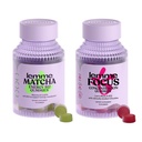 Lemme Matcha & Focus Bundle | Superfood Energy Gummies | B12, Green Tea + CoQ10 | Cognizin Citicoline | Focus & Brain Health | Gluten-Free | Variety Pack di 2