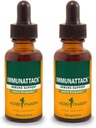 Herb Pharm Immunattack Liquid Herbal Formula per il supporto del sistema immunitario - 1 oncia (FIMAT01) (Pack of 2)