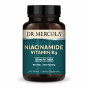 Dr. Mercola Niacinamide Vitamina B3-50 mg per Tablet - Supporta la salute metabolica - Non-Flushing - Mini Tabs - Non OGM, Gluten-Free & Soy-Free - 270 Serve (270 compresse)