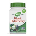 Capsule di sambuco nero di modo della natura, Supporto Immune Tradizionale* Supplemento con Elderberry e Elderflower, Pianta Powered, 100 capsule (Packaging May Vary)