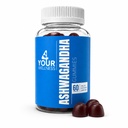 Ashwagandha Gummies Mixed Berry KSM-66, Lion's Mane, Vitamin-D, Non OGM, Gluten-Free, Gelatin Free & Kosher (60 Count (Pack of 1))