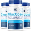 (3 Pack) Gluctose Advanced Blood Support, Gluctose, Gluctose - Advanced Blood Support Supplement, Gluctose Supplement Support Capsules - Tutti Natural Formula, 90 Capsule per 3 Mesi
