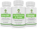 VitaMonk Brain Boost Bundle - Alpha GPC, Uridine e Bassa Dose Caffeina + L-Theanine Duo