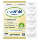 LactoBif Probiotics, 65 Bllion CFU, 20 Strains Probiotici attivi e clinicamente ricercati, Soy-Free, Sugar-Free, Vegetariano, Individualmente Double-foil Blister sigillato, 30 capsule vegetali