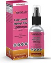 Liposomal Vitamin B12 Spray | 60 Serve | 2 mesi di alimentazione |1 fl oz | Non OGM | Nessun zuccheri aggiunti | Gluten Free | Travel Friendly | Supports Energy, Nerve Health and Brain Function