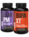 Jacked Factory Lean PM Night Time Fat Burner, supplemento di aiuto al sonno, & Appetite Suppressant (60 capsule) & Burn-XT ha studiato clinicamente Fat Burner & Weight Loss Supplement (120 capsule)