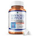 1 Body Thyroid Support Supplemento, Iodine-Free, Vegan, con L-Tirosina e Ashwagandha, 60 capsule