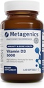 Vitamina D3 5000 - Per il supporto immunitario, Salute e salute del cuore* - Alta Potenza Vitamina D - Non OGM - Senza glutine