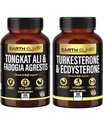Terra Elixir Fadogia Agrestis 600mg e Tongkat Ali 500mg + Turkesterone1000mg e Ecdysterone 1000mg Forniture (180 capsule) Bundle
