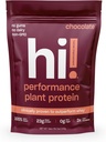 Polvere proteica dell'impianto di prestazione | 3x migliore assorbimento dell'aminoacido | polvere proteica libera di latticini & BCAA | enzimi digestivi per una facile digestione | 23g Protein, 140 calorie per porzione (Chocolate)