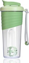 Bottiglia di Shaker per miscele di proteine, 24 oz, Bottiglie di Shaker di Proteina con sfera di Whisk, Bottiglia di miscelatore, Bottiglia di proteine,Pre Workout portatile Whey Protein Drink Shaker Cup,Forest Green
