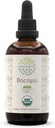 HerbEra Bacopa B120 USDA Organic Tincture | Alcohol-Free Extract, High-Potency Herbal Drops, Relax, Positive Cognitive Effect | Certified Organic Bacopa (Bacopa Monnieri) Dried Herb 4 OZ