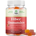 Gummie di fibre prebiotiche per adulti - High Fiber Supplement Gummies Vitamine per adulti con radice di chicoria solubile prebiotica per l'immunità e il supporto digestivo - Non GMO Vegan Halal 60 Count