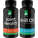 Daiwa Joint e Krill Oil Supplement Pack - Omega 3 Krill olio capsule con miscela di erbe, formula 2-in-1