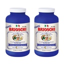 Brioschi Italian Lemon Flavored Effervescent Heartburn, Upset Stomach, Acid Indigestion, Bottiglia da 8,5 oz (Pack of 2)