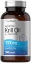 Horbäach Antarctic Krill Oil 1000mg Softgels | 300 Count | Omega 3 Integratori con Astaxanthin, EPA, DHA | Non OGM, Gluten Free