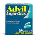 Advil Liqui-Gels Riduttore di dolore e febbre, Medicina del dolore per gli adulti con Ibuprofene 200 mg per mal di testa, Backache, dolore mestruale e sollievo del dolore comune - 50x2 capsule riempite liquide