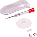 Kit di riparazione occhiali Apex - Kit di riparazione occhiali con cacciavite piccolo, viti in vetroresina, vetro di ingrandimento, guida a vite, e custodia di stoccaggio - Kit di riparazione per occhiali universale per occhiali da lettura, & occhiali da sole