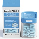 Gabinetto: Nighttime Pain Reliever PM and Sleep Aid for Headaches, Migraine Relief, Aches e Pains | Acetaminophen 500mg, Diphenhydramine HCl 25mg, 120 Caplets (Starter Kit)