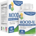 Mood-XL: 30-Day Mood Support Supplemento (All-in-1 Blend) con 13 Ingredienti attivi | Integratori di umore sani e vitamine | Alimentazione 1-Month | 60 capsule