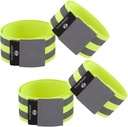 Bande riflettenti per gli uomini e le donne | Riflessioni per i corridori, Ciclismo, Camminare | Set di 4 bande di caviglia riflettenti, braccialetti, braccialetti | Rubinetto di riflessione Fornitura di alta visibilità