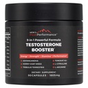 MEN'S PeakPerformance - Testosterone Booster Supplemento per gli uomini - Boost Stamina, crescita del muscolo, energia, resistenza, resistenza e unità - Ashwagandha, Tribulus, L-Arginina, Tongkat Ali- 90 capsule