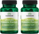 Swanson Ultimate Probiotic Formula Digestive Health Immune System Support 66 miliardi CFU Prebiotic NutraFlora scFOS 30 DRcaps Veggie Capsules (Caps) (2 Pack)