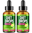 (Pack of 2) Diet Drops - Made in Italy - Appetite Suppressant for Women & Men - Natural Metabolism Booster - Diet Drops with Garcinia Cambogia, L-Arginine & L-Glutamine 1 Fl Oz