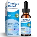 Rilievo di anelli per le orecchie, ingredienti naturali Tinnitus Relief Ear Drops for Ear Infection,Herbal Eardrops for Adults, Bambini,Ridurre l'orecchio Noise & Migliorare l'udito,60ml-Blue