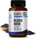 RAWYA Nutrition Black Seed Extract, Nigella Sativa, Black Cumin Seed Powder, 500 mg Ciascun, promuove il benessere, la flessibilità e la pelle radiante, Halal, Vegan, Pure & Natural Supplement - 120 Vegan Capsule