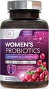 Probiotici per il supporto sanitario digestivo delle donne - 60 miliardi di CFU Probiotico femminile, 16 Strains, per bilanciamento del pH, supporto vaginale con mirtillo per la salute del fegato, supporto urinario e immunitario - 120 capsule